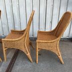 Rotan 4 Eetkamerstoelen Penelope Honingkleur thumbnail 4