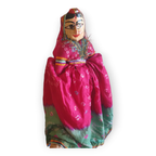 Kleurrijke Marionet Pop Uit India 2 Zijdig ( Man Én Vrouw) thumbnail 8