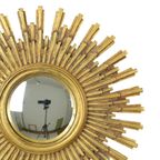 Grote Gouden Zonnespiegel Sunburst Resine Convex 56cm thumbnail 4