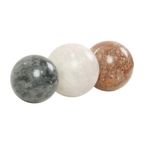 Set Van 3 Grote Gepolijste Bollen Marmer Natuursteen Bal thumbnail 5