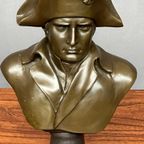 Buste Van Napoleon. Brons Op Een Marmeren Voet. thumbnail 2