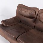 Vintage Aniline Leather 2-Seats Sofa From 1970’S thumbnail 5