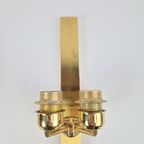 10 Stuks Vintage Baulmann Wandlamp Messing Regency ’70 Goud thumbnail 6