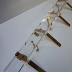 Plexiglas En Messing Wandkapstok Muurkapstok Hollywood Regency Stijl, 1970 thumbnail 11