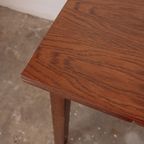 Vierkante Vintage Uitschuifbare Eettafel Massief Hout thumbnail 11