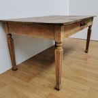 Oude Frans Houten Boeren Eettafel, Keukentafel, Tafel, Tuintafel thumbnail 9