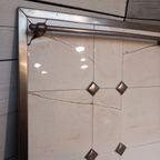 Vintage Lepelrek Met Keramische Tegels In Metalen Behuizing. thumbnail 6