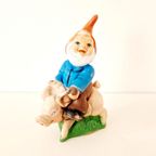 60's Vintage Tuinkabouter Rubberen Kabouter Vintage Dwerg thumbnail 7