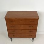 Scandinavisch Vintage Teak Fineren Ladekast Floro thumbnail 9
