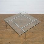 Mid Century Glass And Chrome Coffee Table thumbnail 6