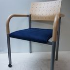 5 X Postmoderne Memphis Stijl Armstoelen/ Vergaderstoelen Door Arge2 Voor Wiesner Hager, 1980S thumbnail 9