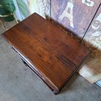 Antiek Klassieke Engels Sidetable, Haltafel, Wandconsole Afm.65x39m En 71cm Hoog. thumbnail 6