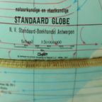 Verlichte Wereldbol Lamp 1965 Standaard Globe Nederlands Gdp Italië thumbnail 12