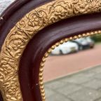Oude Toog Spiegel Bruin Goud thumbnail 3