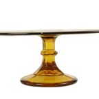Art Deco Amber Taartschotel Depression Glass Verrerie Scailmont thumbnail 8