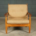 Vintage Fauteuil – Eikenhout – Scandinavië – Jaren 60 thumbnail 10