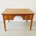 Shabby Chique Antiek Oosters Bureau Schrijftafel Blank Hout Tafel Artdeco 1920'S thumbnail 9