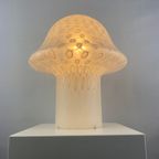 Large White Glass Peill And Putzler Mushroom Table Lamp Xl 1970 thumbnail 5