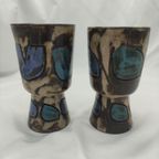 Henk Potters Dutch Studio Pottery Set Van 2 Vazen thumbnail 2