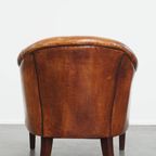 Charmante En Comfortabele Schapenleren Clubfauteuil Met Prachtige Kleuren thumbnail 4