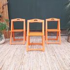Set: 3x Vintage Design Klapstoel Trieste Aldo Jacober Stoel Jr 60 thumbnail 6