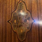 Vintage Mahonie Kledingkast, 3 Delig, Hang En Leg, Met Spiegeldeur 180 Cm Breed En 209 Cm Hoog thumbnail 2