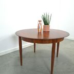 Vintage Design Uitschuifbare Palissander Lübke Ronde Tafel thumbnail 18