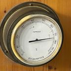 Inproco / Marine Time - Vintage Nautical Instruments And Clock Mounted On Wood thumbnail 8