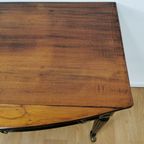 Antiek Vintage Mahonie Houten Sidetable, Bijzettafel 606 thumbnail 16