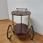 Vintage Barcart Drankenkar Trolley Butlerwagen Bijzettafel 3 thumbnail 3
