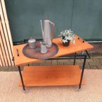 Vintage Design Trolley Pastoe Stijl Mid Century Bijzettafel thumbnail 6