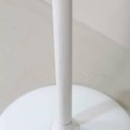 Vintage Ronde Bijzettafel - Wit, Glas Jaren '70 thumbnail 5