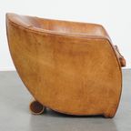 Geweldige, Unieke Vintage Schapenleren Design Fauteuil Van Bart van Bekhoven thumbnail 3