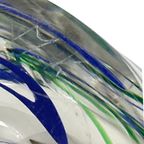 Max Verboeket - Kristalunie Maastricht - Vase With Blue And Green - Unused, Vintage - Dutch Glass thumbnail 8