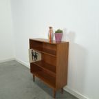 Noten Fineer Boekenkast Lp Kast Met Legplanken Nr. 1 thumbnail 7