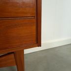 Vintage Teak Fineer Dressoir Met Lades thumbnail 19