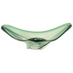 Vintage Groene Kristallen Schaal Val Saint Lambert Jaren 60 thumbnail 10
