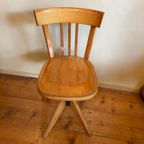 Vintage Bureaustoel Draaistoel Frans thumbnail 6