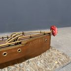 Groot Oud Volkskunst Stoom Schip thumbnail 18