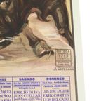 Grote Vintage Corrida Poster Stierengevechten Madrid 1992 106Cm thumbnail 3