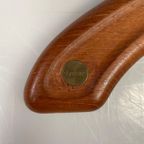 Vintage Teakhouten Wandkapstok Met Hangers, Aksel Kjersgaard Voor Odder Mobler, Denemarken 1960's thumbnail 14