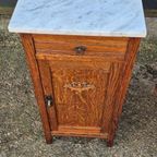Prachtige Kaptafel Commode Met Marmer Blad + Nachtkastje thumbnail 4