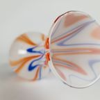 V.B. Opaline - Florence - Empoli Glas - Oranje/Blauw/Wit - Vetreria Di Borgonovo - Italie - 60'S thumbnail 7