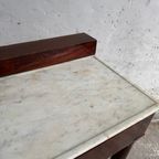 Antique Console Table With Marble Top thumbnail 10