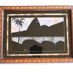 Rio De Janeiro Butterfly Wing Serving Tray 1940S. thumbnail 7