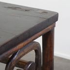 Antieke Chinese Side Table/ Altaar Tafel Uit Begin 1900 Met Een Zeldzame Single Piece Top thumbnail 18