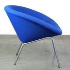 Vintage Blauwe Walter Knoll Duits Design Lounge Fauteuil Model 369 thumbnail 4