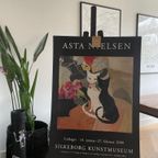 Asta S.M. Nielsen (1881-1972), Two Cats On Table, 1962, Poster Exhibition 2000 thumbnail 2