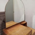 Vintage Kaptafel - Toilettafel - Spiegelkast thumbnail 8