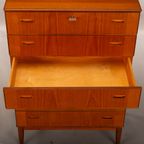Deens Design Teak Hoge Ladekast, 1960s thumbnail 17